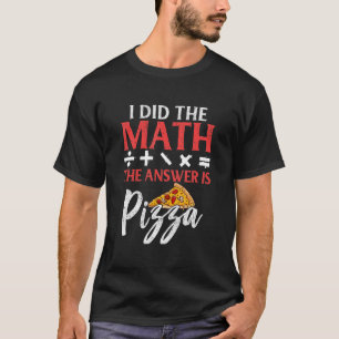 Camiseta Math Graphic Men Math Pizza Mathematician