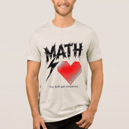 Camiseta Math Is Like Love Graphic Tee - Light