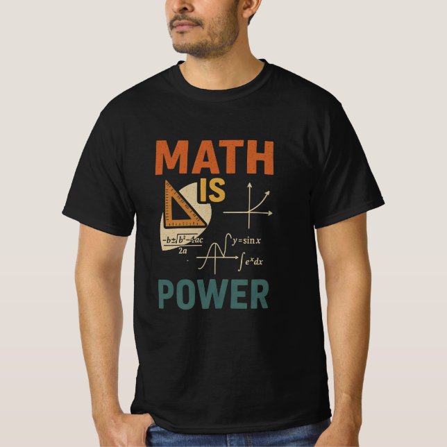 Camiseta Math is Power (Frente)