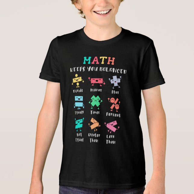 Camiseta Math keeps you balanced (Frente)