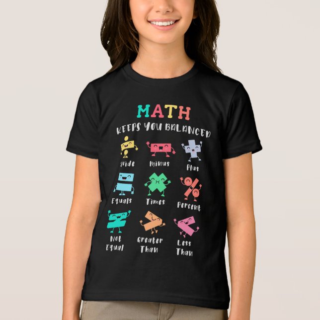 Camiseta Math keeps you balanced (Frente)