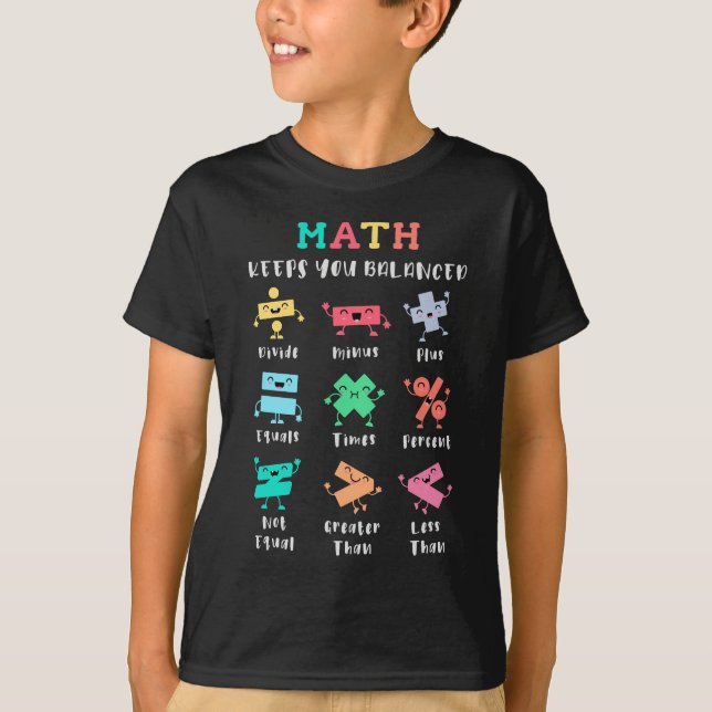 Camiseta Math keeps you balanced (Frente)