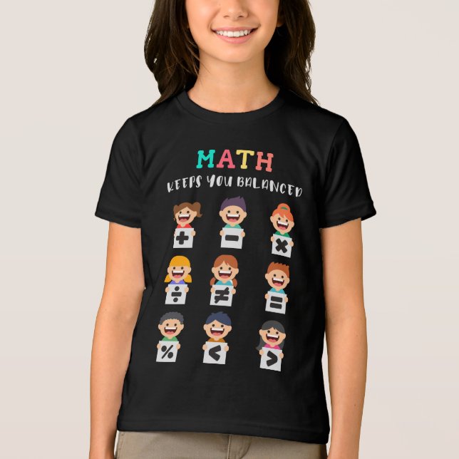 Camiseta Math keeps you balanced (Frente)