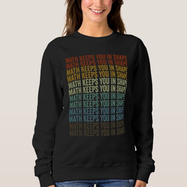 Camiseta Math Keeps You In Shape Teacher Job Teaching (Frente)