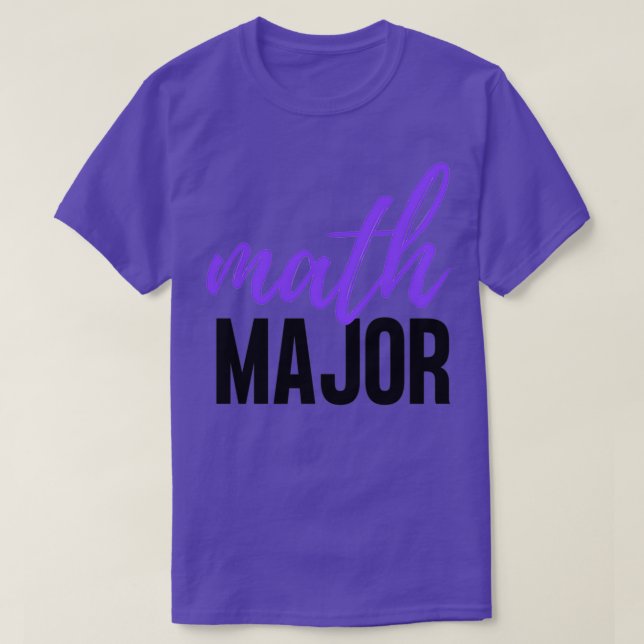 CAMISETA MATH MAJOR (Frente do Design)