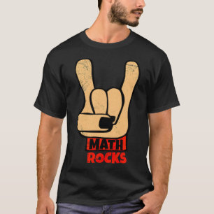 Camiseta Math Rocks Rock and Roll Funny Math Gift Idet Cele