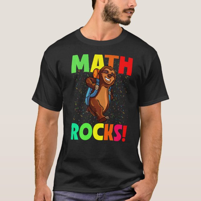 Camiseta Math Rocks Volta À Escola (Frente)