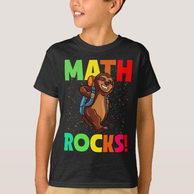 Camiseta Math Rocks Volta À Escola (Frente)