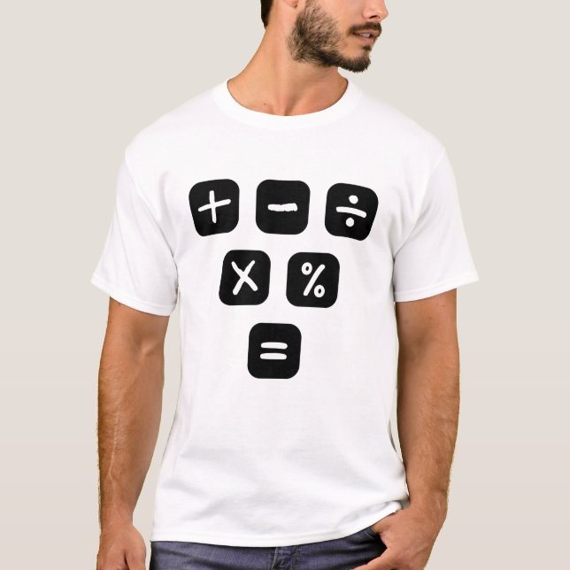 Camiseta Math Symbols mathematical Signs (Frente)
