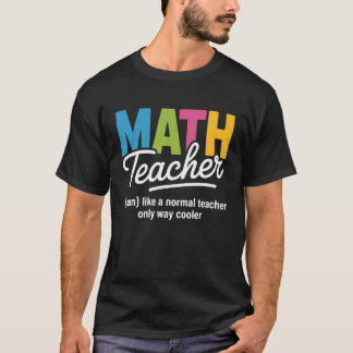 Camiseta Math Teacher Definition Funny Back to School Retro