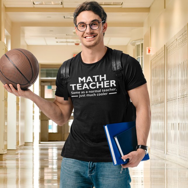 Camiseta Math Teacher Funny Math (Criador carregado)