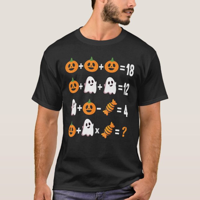 Camiseta Math Teacher Halloween Order of Operations Men Wom (Frente)