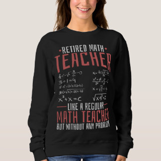 Camiseta Math Teacher Retired  Educator Education School Ma