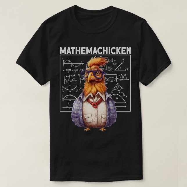 Camiseta Mathemachicken Galinha (Frente do Design)