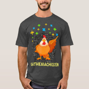Camiseta Mathemachicken Professora Math Adora Engraçada