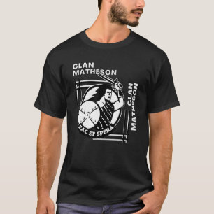Camiseta Matheson Clan Gaelic Motto Swordsman