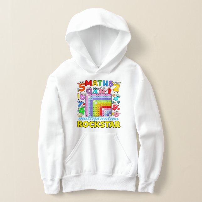 Camiseta Maths Rockstar Cute Calculator Hoodie (Postura )
