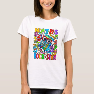 Camiseta Maths Rockstar para Professores e Dia dos