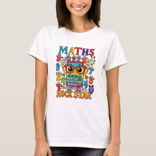 Camiseta Maths Rockstar para Professores e Escolas