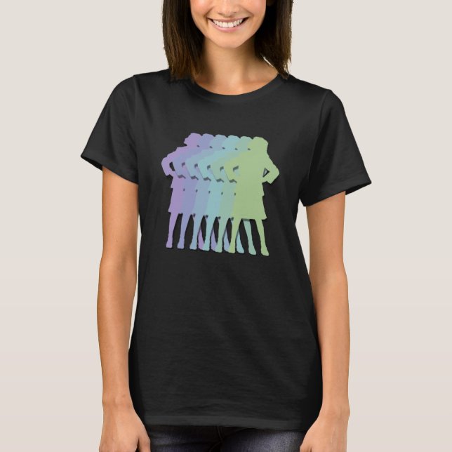 Camiseta Matilda Strong - posição de teatro musical gradien (Frente)
