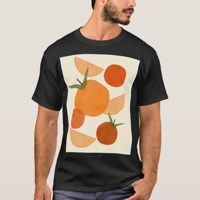 Camiseta Matisse inspirado: formas modernas de Abstrato (Frente)