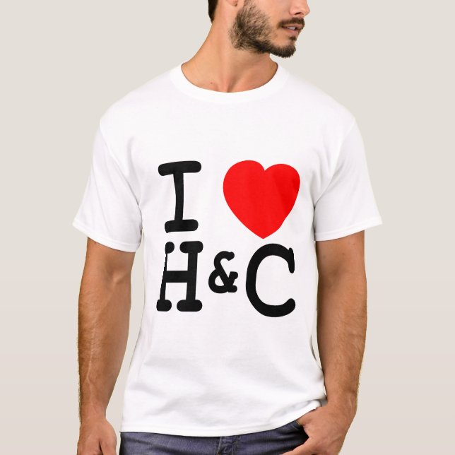 Camiseta Matiz e grito - amor H&C de I (homens) (Frente)
