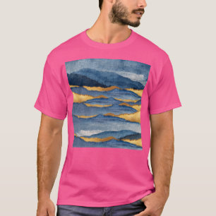 Camiseta Matizes ouros E Paisagens Azuis Reais