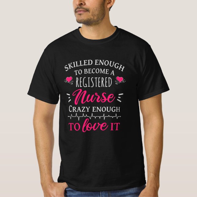 Camiseta Matou o suficiente para se tornar enfermeira regis (Frente)