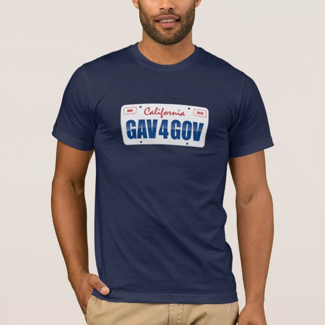Camiseta Matrícula de Gav 4 Gov (Frente)