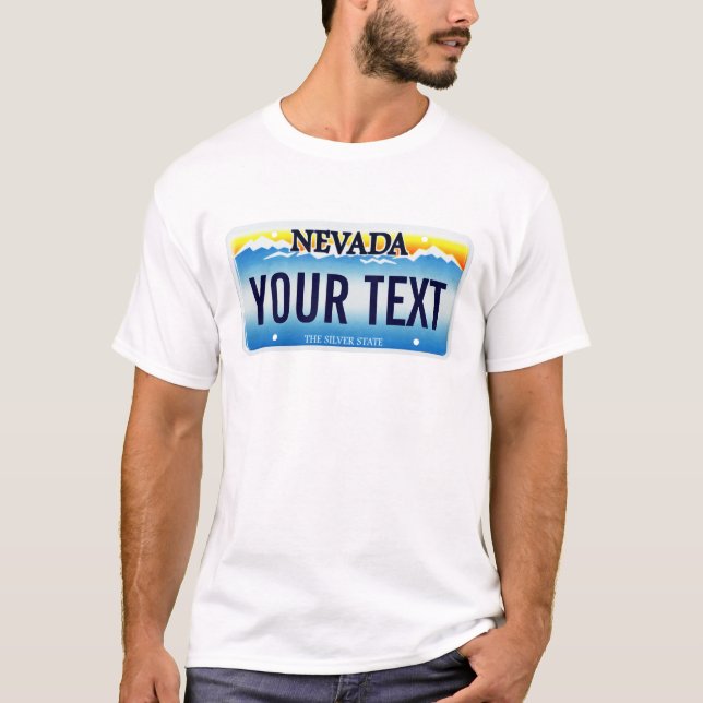 Camiseta Matrícula de Nevada (Frente)