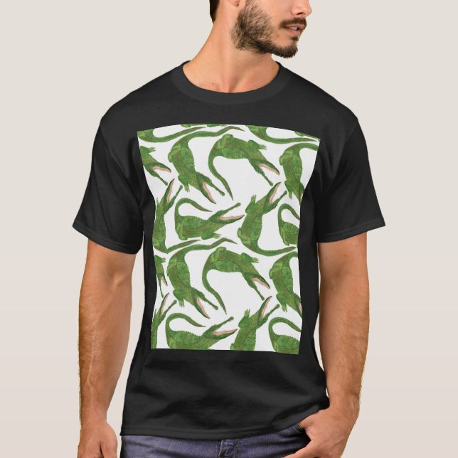 Camiseta Matriz Crocodilo White Watercolor (Frente)