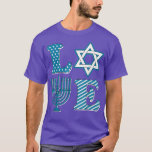 Camiseta Matriz da Família Chanukah Chanukah Menorah Pajama<br><div class="desc">Adoro Hanukkah Menorah Pajama Chanukah, Família Correspondente.</div>