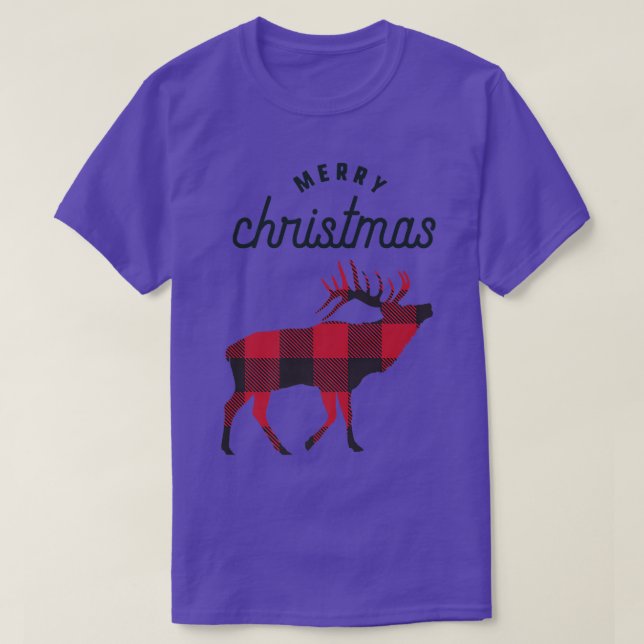 Camiseta Matriz da Família de Reinadores de Natal Merry Xad (Frente do Design)