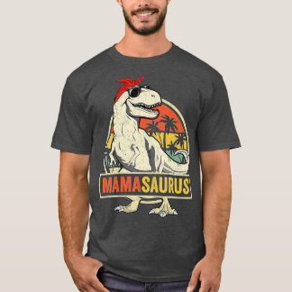 Camiseta Matriz da Família Mamasaurus T Rex Dinosaur Mama S