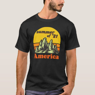 Camiseta Matriz de férias de montanha no deserto do Verão