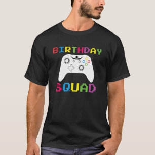 Camiseta Matriz de Festa de aniversário do Jogo de Birthday