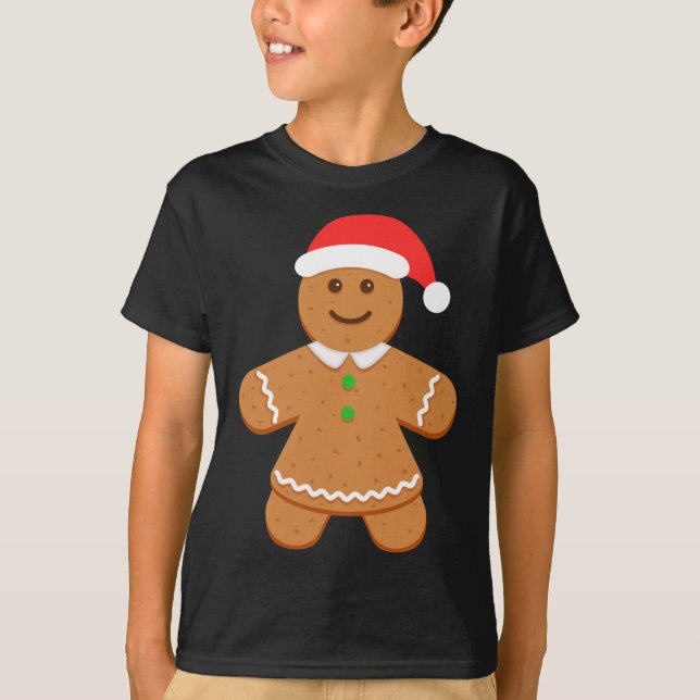 Camiseta Matriz de Natal de Santa Hat (Frente)