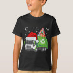 Camiseta Matriz de Natal do Carregando de Caminhão de Lixo<br><div class="desc">Papais noeis Carruagem de Lixo Carregando Família de Natal Correspondente ao Natal</div>