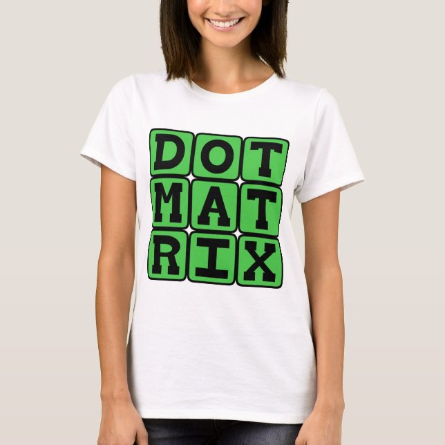 Camiseta Matriz de Pontos, Matriz Padronizada (Frente)