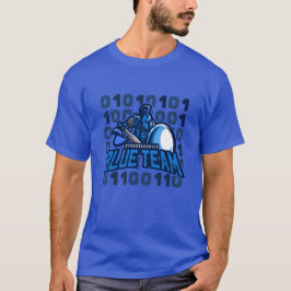 Camiseta Matriz de Spartan da Equipe de Cybersecurity Blue