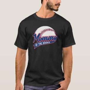 Camiseta Matriz de Tema de Beisebol de Aniversário da mamãe