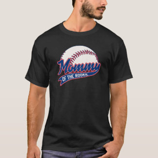 Camiseta Matriz de Tema de Beisebol de Aniversário da mamãe