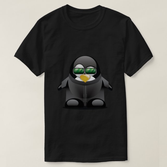 Camiseta Matriz de Tux (Frente do Design)