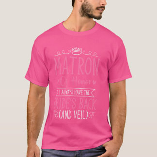 Camiseta Matron Of Honor Festa de casamento Bridesmaid