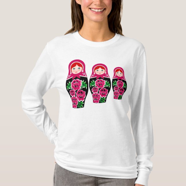 CAMISETA MATRYOSHKA, BONECA DO RUSSO (Frente)