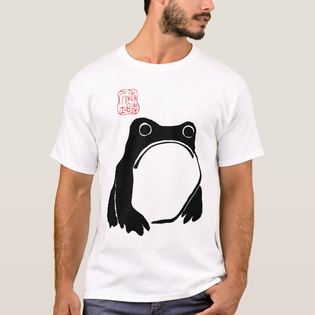 Camiseta Matsumoto Hoji Frog Art Vintage Japanese (Frente)