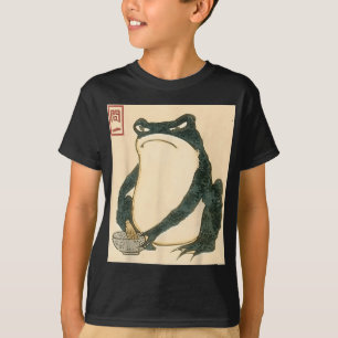 Camiseta Matsumoto Hoji Sapo Japonês Ukiyo-e Toad Meme Aes