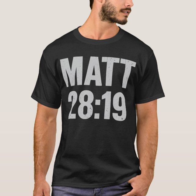 Camiseta matt 28:19t-shirt (Frente)