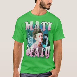 Camiseta Matt Healy A perna-de-bota de 1975