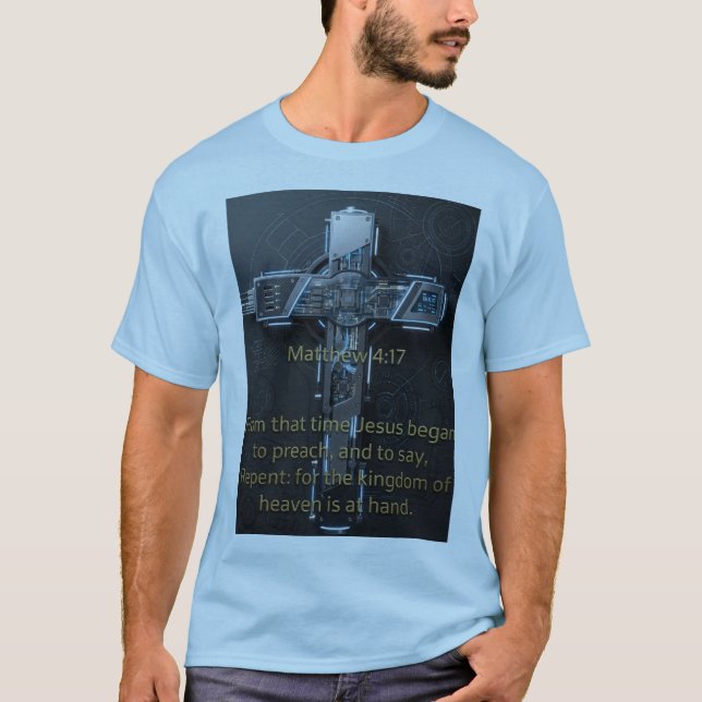 Camiseta Matthew 4:17 – Arrependa-se Cruz (Frente)